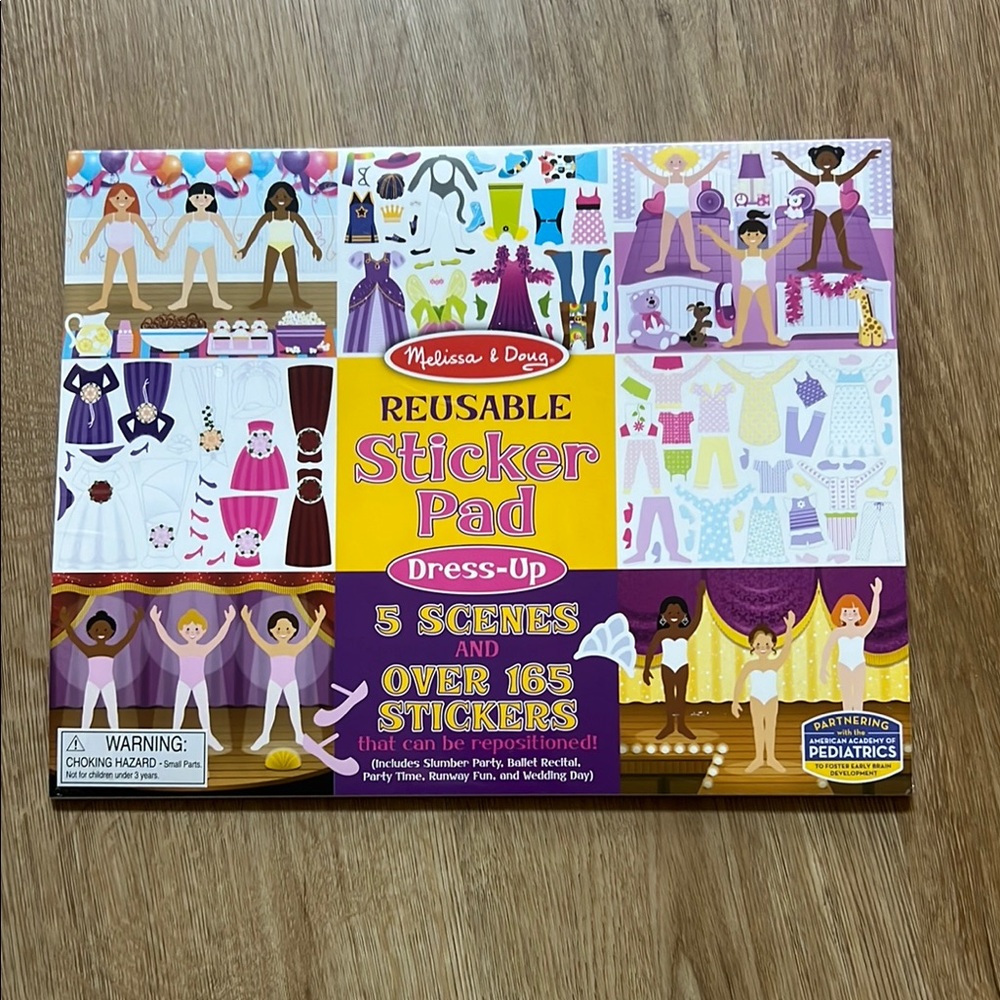Brand New- Melissa & Doug Dress-Up Reusable Sticker Pad